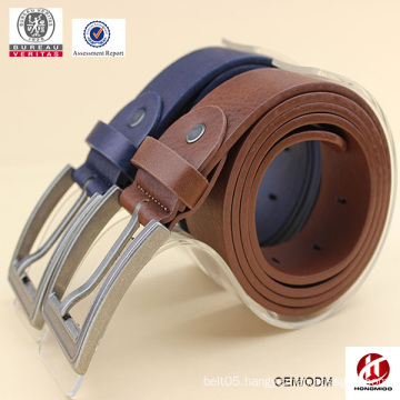 coffee & brown Color mens Alloy Buckle Material leather belts